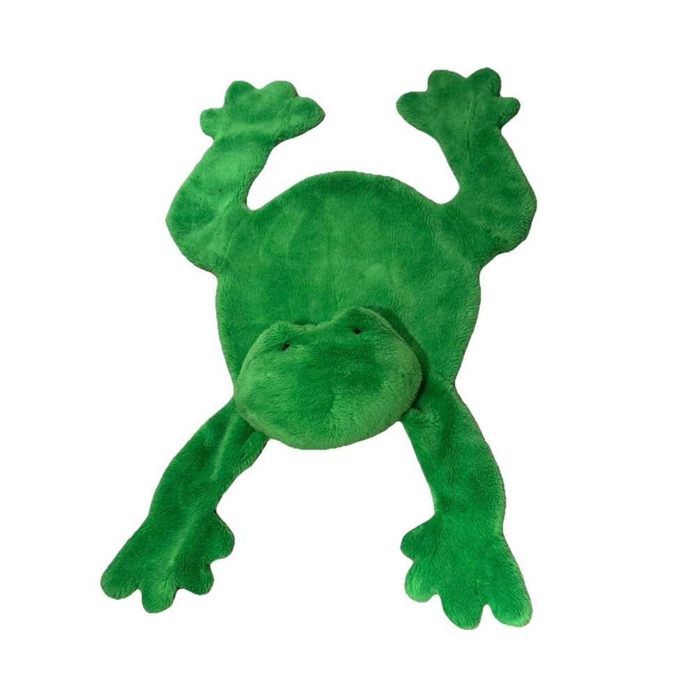 Rare VTG 98 The Manhattan Toy Co. Frog Plush Floor Matt  43” Nursery Rug Lovey